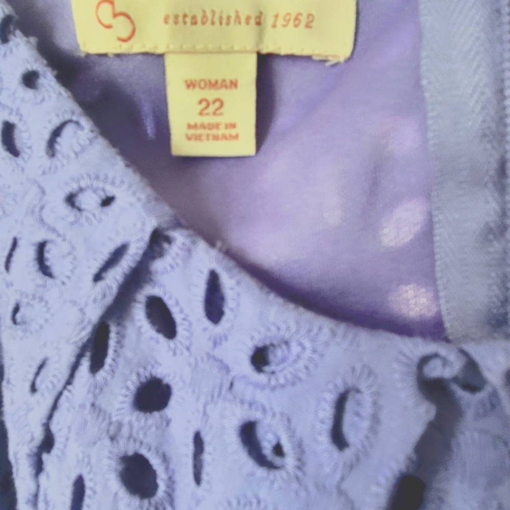 Brand new Lavender 22W Dressbarn sleeveless Dress